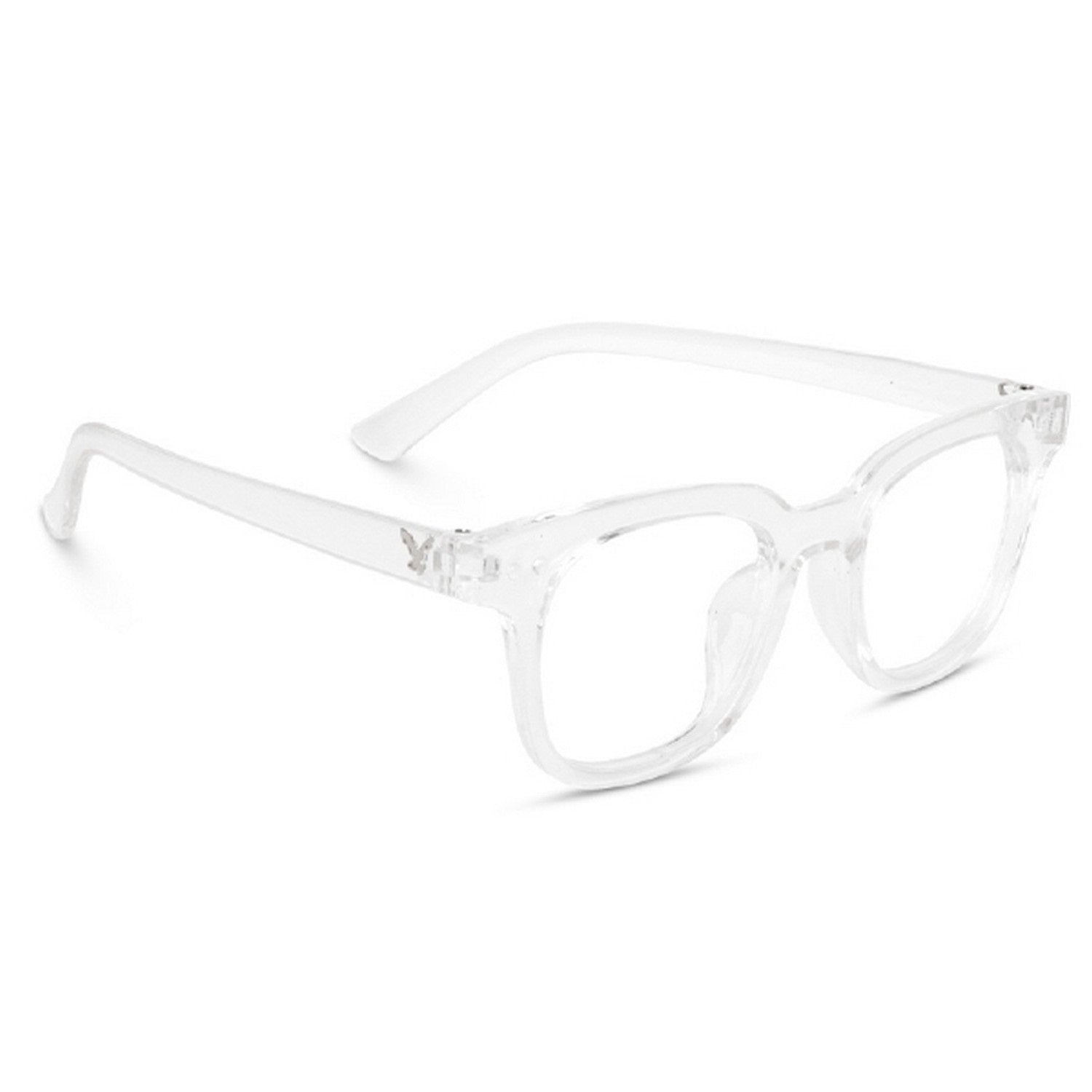 Dervin Blue Light Blocking Computer Glasses Gaming Filter Transparent Square Eyeglasses for Eye Protection Men and Women, Tablet/Laptop/Mobile/TV, Anti-blue & Anti eyestrain - Dervin
