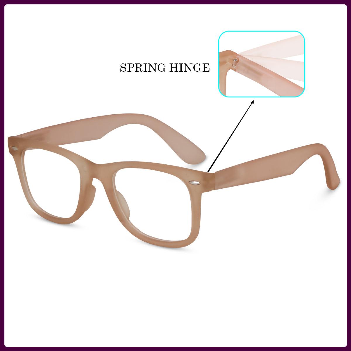Dervin Clear Lens Square Sunglasses/Frames for Men and Women - Dervin