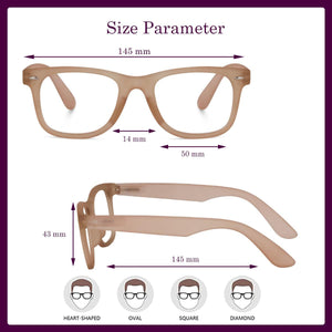 Dervin Clear Lens Square Sunglasses/Frames for Men and Women - Dervin