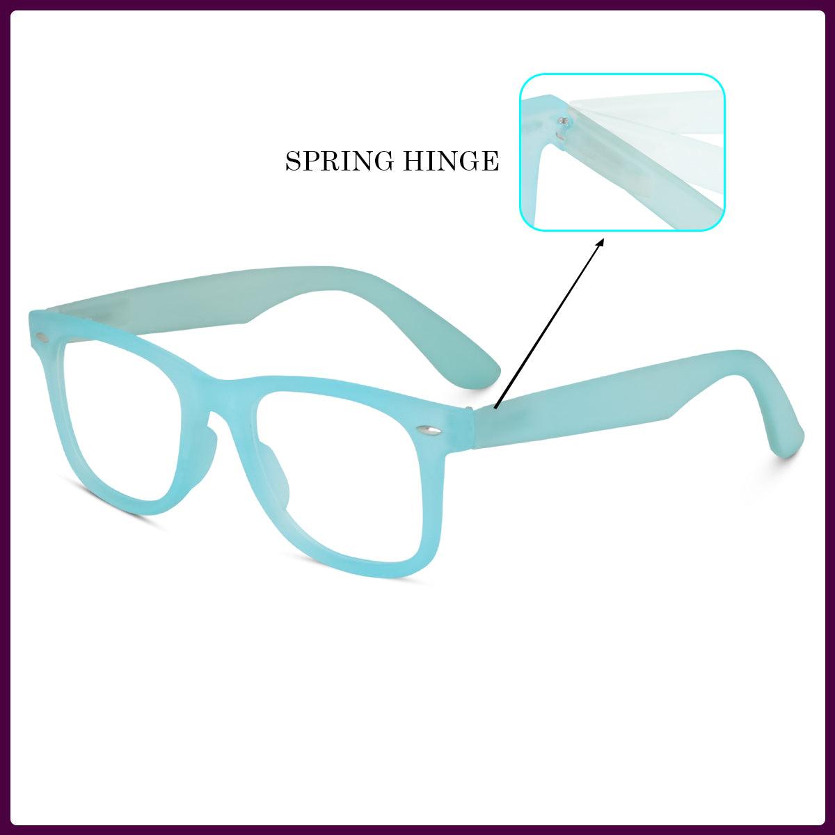 Dervin Clear Lens Square Sunglasses/Frames for Men and Women - Dervin