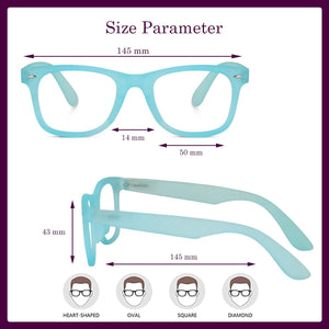 Dervin Clear Lens Square Sunglasses/Frames for Men and Women - Dervin