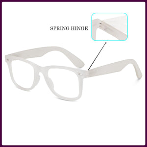 Dervin Clear Lens Square Sunglasses/Frames for Men and Women - Dervin