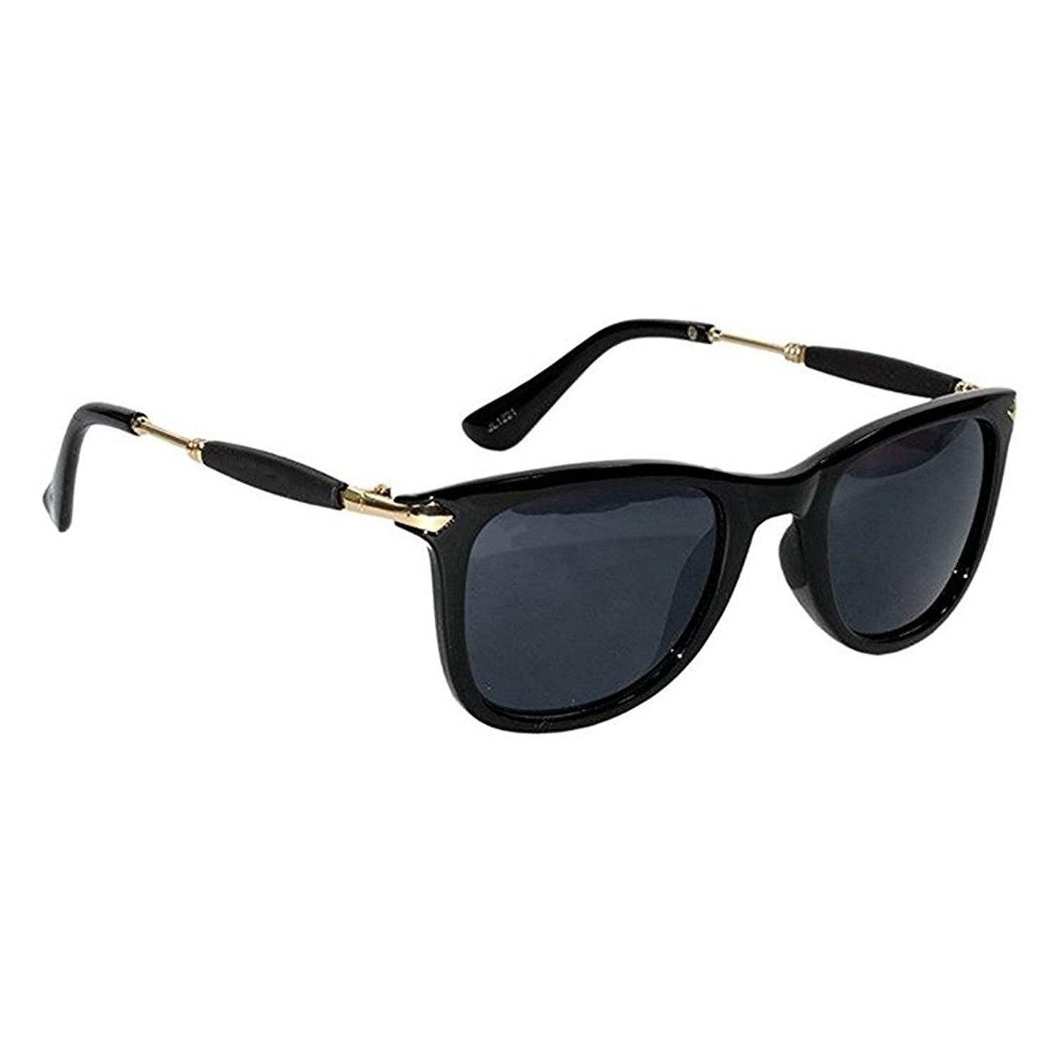 Dervin Unisex Wayfarer Sunglasses (Black) - Dervin