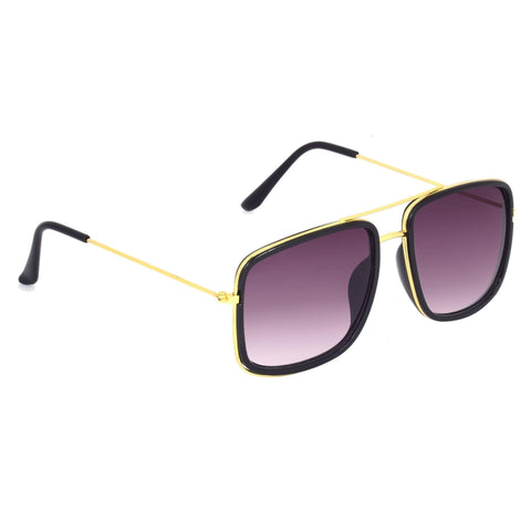 Dervin Square Sunglasses for Men (Black) - Dervin