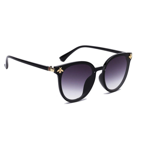 Dervin Cat Eye Women's Oversized Sunglasses (Grey) - Dervin