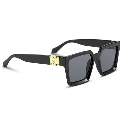 Dervin Unisex Square Sunglasses (Black) - Dervin