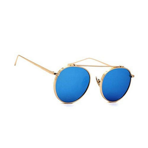 Dervin Allu Arjun Inspired Round Unisex Sunglasses (Blue) - Dervin