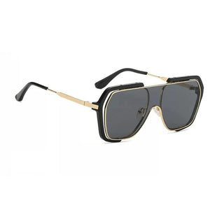 UV Protected Integrated Retro Oversized Sunglasses for Men and Women - Dervin