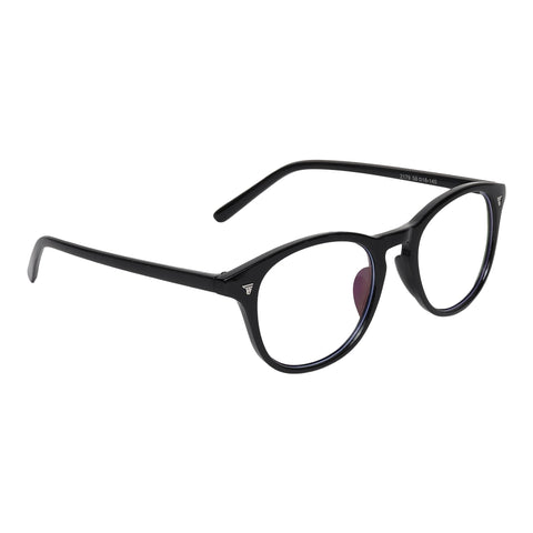 Dervin Oval Blue Cut Computer Glasses for Eye Protection | Anti Glare, Blue Light Filter Glasses & Zero Power | UV Protection Specs for Men & Women | Blue Cut Lenses - Dervin