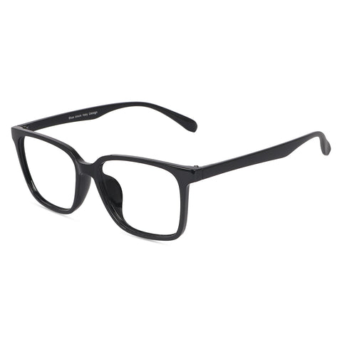 Dervin Blue Light Blocking Glasses Gaming Filter Transparent Square Eyeglasses for Eye Protection Men and Women, Computer/Tablet/Laptop/Mobile/TV, Anti-blue & Anti eyestrain - Dervin