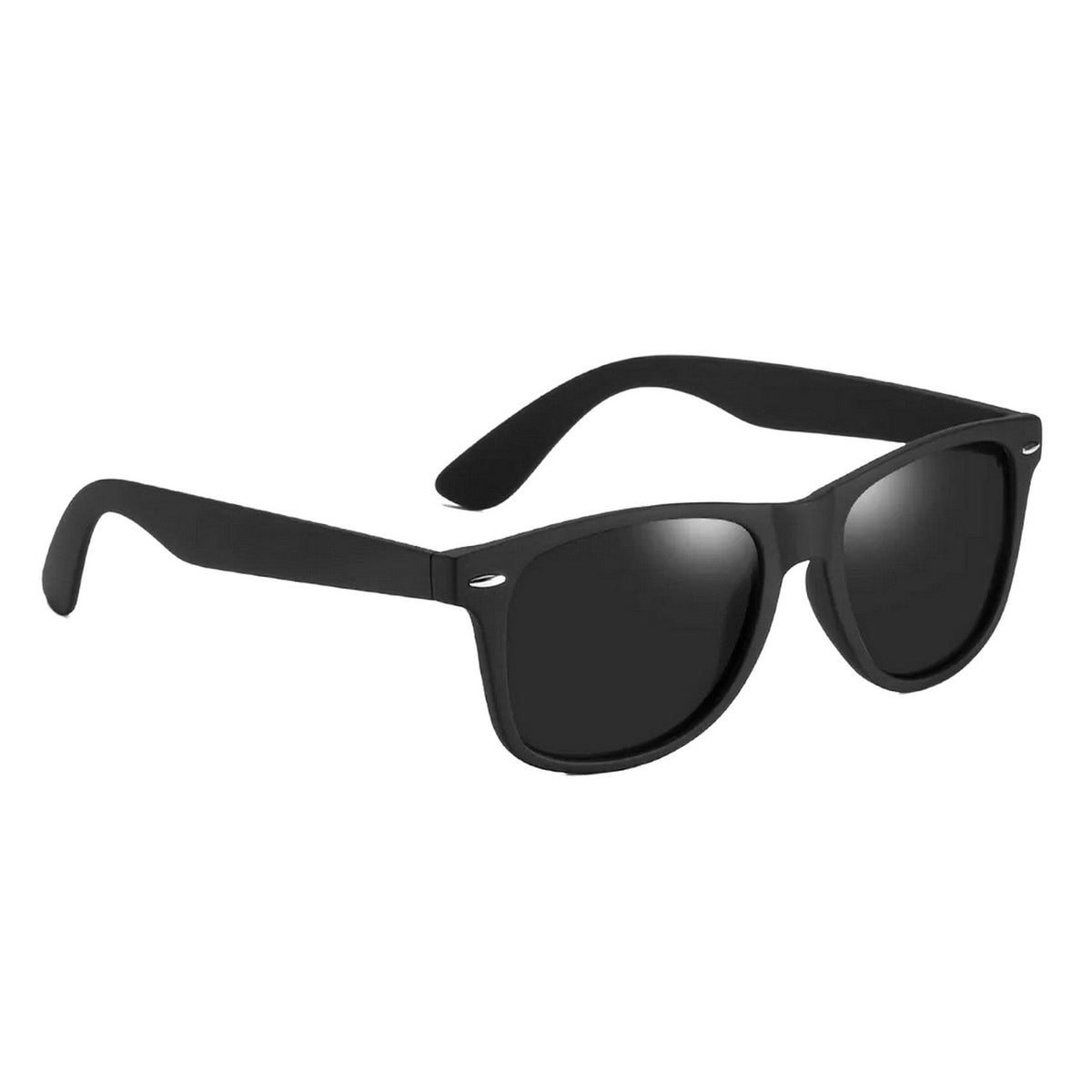 Dervin UV 400 Polarized Rectangular Sunglasses Black - Image 1